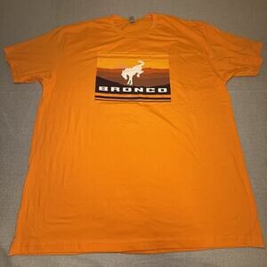 BRONCO UNISEX XXL ORANGE T-SHIRT